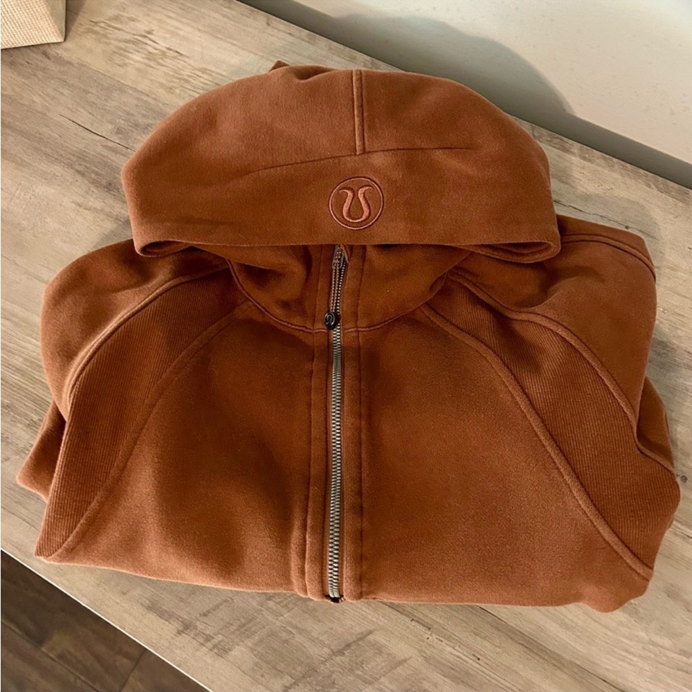 Lululemon Scuba Oversized 1/2 Zip Hoodie Copper Brown